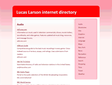 Tablet Screenshot of directory.lucaslarson.net