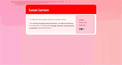 Desktop Screenshot of lucaslarson.net