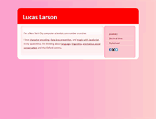 Tablet Screenshot of lucaslarson.net